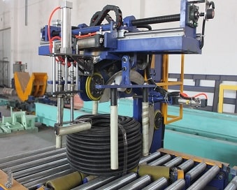hose coil wrapping packing machine