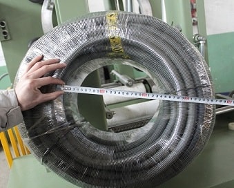 hose coil packing with film