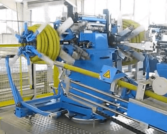 pipe coiling and strapping packing machine