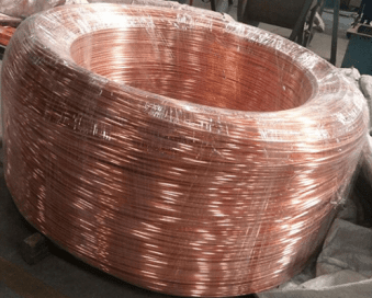 copper coil wrapping with film