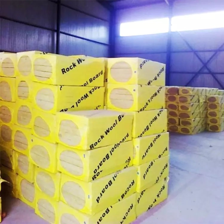 rock wool insulation panels shrink packed