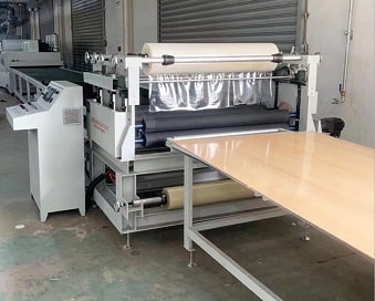 wooden and metal board and panel  protective film roller press laminating machine