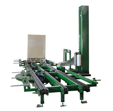 chain conveyor for pallet packer