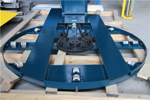 turntable of the pallet packer