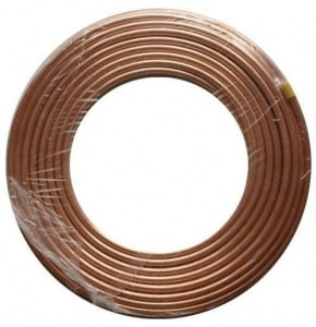 Copper tube coil shrink wrapped by PE film