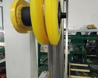 Friction wheels used for driving the rotation of the ring