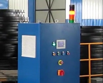electrical cabinet of the door wrapping machine