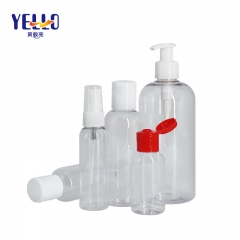 Botella de spray desinfectante de plástico transparente 50ml 100ml 200ml 250ml