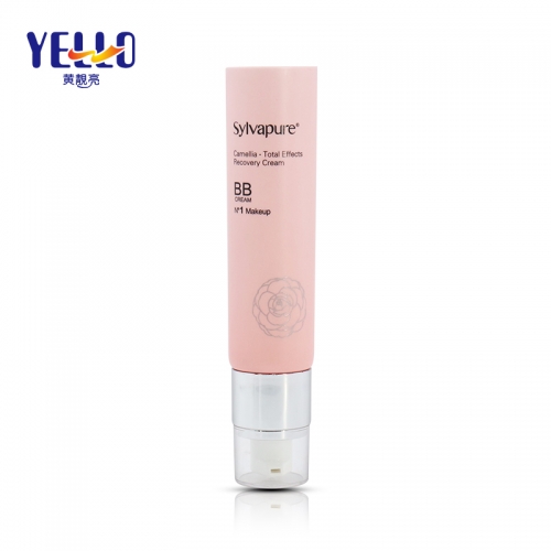 Personal Care Plastic Cosmetic Tubes 40ml With Airless Pump For BB Cream