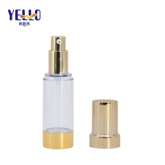 Empty 1 Oz 30Ml 50 Ml Gold Airless Pump Bottle For Skin Care