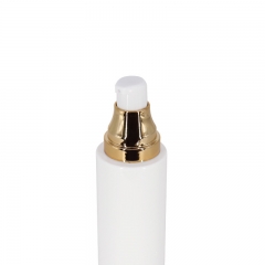 Color personalizado Botella de loción vacía con bomba de oro