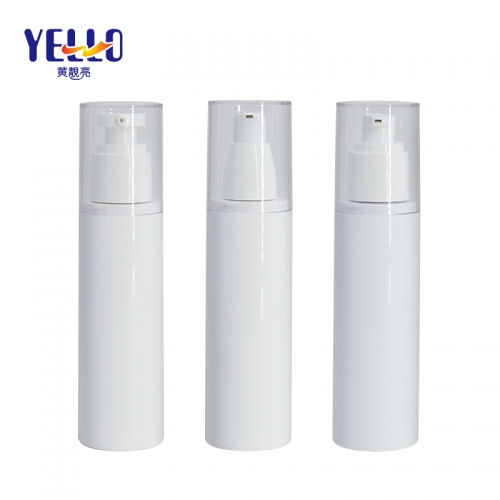 Hot Stamping Airless Cosmetic Bottles PET Material 41MM Diameter 38g