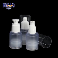 Empty Frosted Airless Pump Bottle , Thick PET 30ml Skincare Serum Bottle