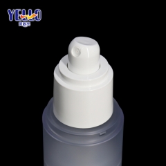 Empty Frosted Airless Pump Bottle , Thick PET 30ml Skincare Serum Bottle