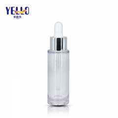 Luxury Cosmetic Dropper Bottles Clear Essential Oil Packaging For Skincare