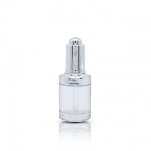 Clear Empty Serum Bottles , Glass Material Essential Oil Dropper Bottles