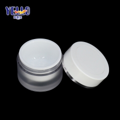 PS Frosted Plastic Cosmetic Jars , Custom Color Cosmetic Cream Jars