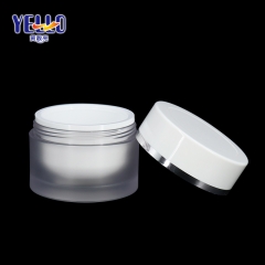 PS Frosted Plastic Cosmetic Jars , Custom Color Cosmetic Cream Jars