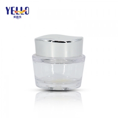 Fancy Cosmetic Cream Jar PET Plastic Material High Transparent Color