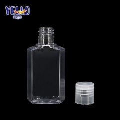 60ml Clear Plastic Hand Sanitizer Gel Bottle With Flip Top Cap Tasteless