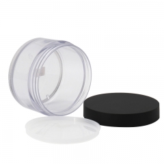 Clear Cream Jars For Cosmetic , PET Plastic 3 Oz Cosmetic Jars