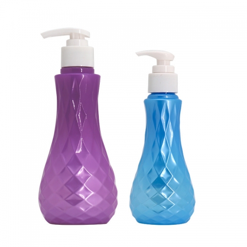 PET Plastic 100ml 200ml Empty Shampoo Bottles Silk Printing Screw Cap