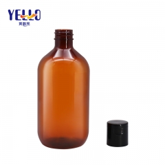 Amber Color Empty Shampoo Bottles , PET Plastic Body Wash Pump Bottle