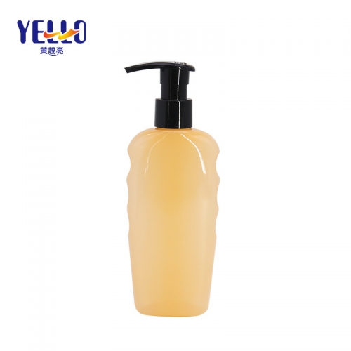 Customized Color Empty Shampoo Bottles , PET Plastic Shower Gel Hair Care Bottle