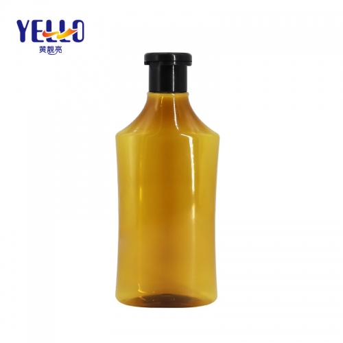 Squeeze Type Empty Plastic Shampoo Bottles 400ml With Flip Top Lid