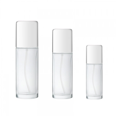 Botellas de cristal vacías recargables de la loción del cuidado de piel con la bomba 100/120Ml