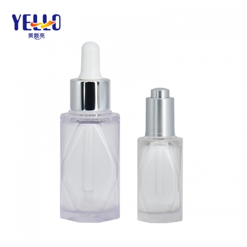 Thick Wall Plastic Face Serum Bottles With Dropper 15ml 45ml