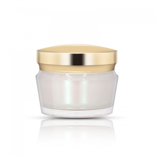 Gold Acrylic Cream Jars , Acrylic jar packaging for creams, serums and lotions