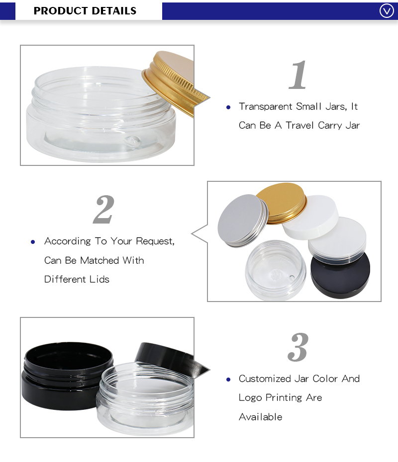 Empty cosmetic jars 500g