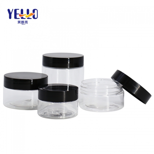 Wholesale Clear 1 oz 2 oz 4 oz 8 oz Cosmetic Jars With Lids