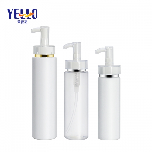 Wholesale Luxury White Plastic Lotion Bottle 100ml 200ml 250ml For Skincare Packaging