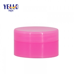 10g Plastic Empty Makeup Cosmetic Cream Jar , PP Round Pink Jars for Lip Balms