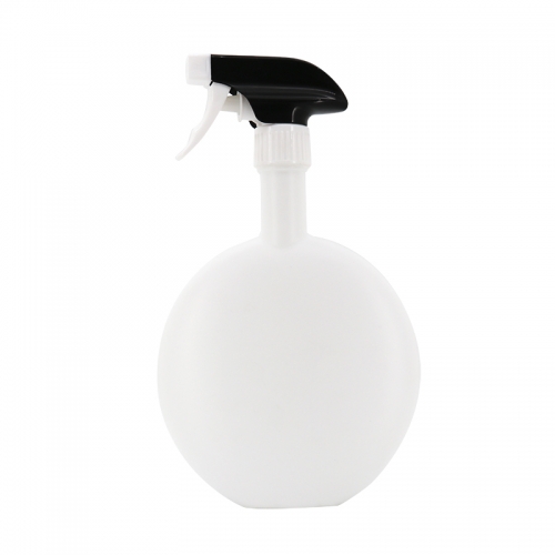 White Refillable Plastic Spray Bottle Round Bottle Body For Gardening