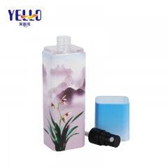 Square Plastic Mist Spray Bottle 35ml 60ml 100ml 120ml With 3D Printing