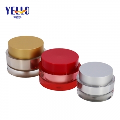 Acrylic Cosmetic Cream Jar 30g 50g Round Shape Various Color