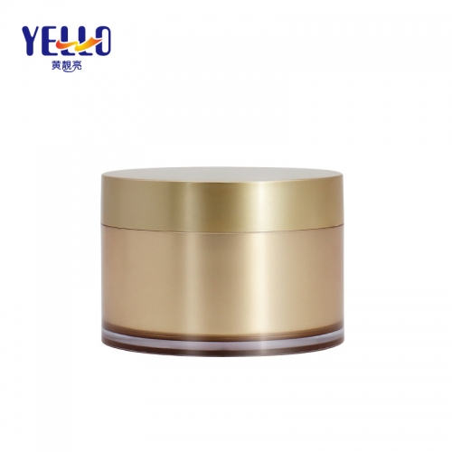 Cosmetic Packaging Cream Jar 100g 200g Cylinder Shape Custom Color