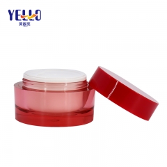 Acrylic Cosmetic Cream Jar 30g 50g Round Shape Various Color