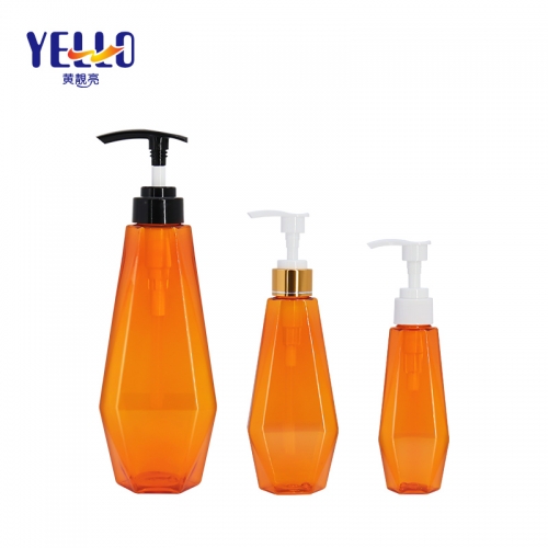 Irregular Transparent Plastic Lotion Shampoo Bottles 120ml 200ml