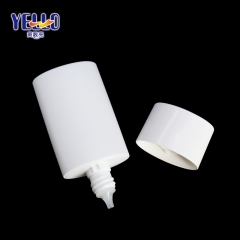 30ml 50ml White Oval Sunscreen Bottles / Plastic Tottle Bottles For Lotion or Cream