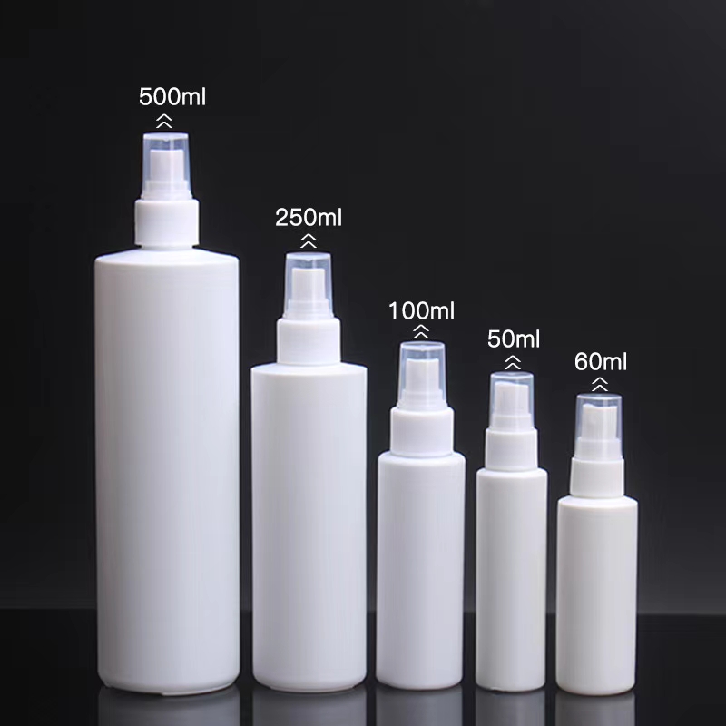 HDPE White Plastic Disinfectant Spraying Bottle / Trigger Sprayer Bottle