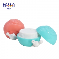 Snail Shape Plastic Face Cream Jars, Custom Made Cosmetic Packaging Jars