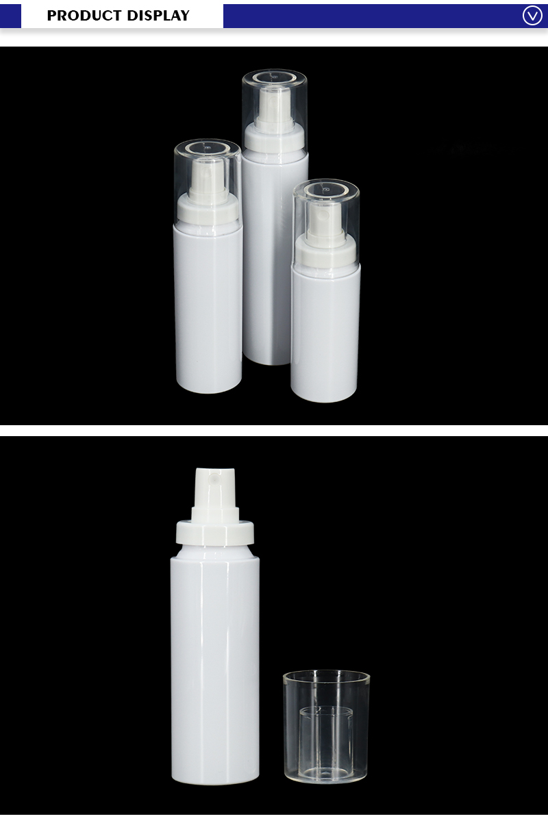 60ml 80ml White PET Fine Mist Spray Bottles / Empty Disinfectant Spray Bottle