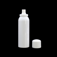 El espray blanco de la niebla de la multa del cilindro de la cubierta embotella 100ml 150ml, venta al por mayor cosmética vacía de la botella