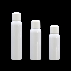 El espray blanco de la niebla de la multa del cilindro de la cubierta embotella 100ml 150ml, venta al por mayor cosmética vacía de la botella