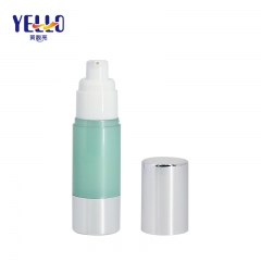 Luxury Plastic Airless Pump Bottles 30ml, Refillable Cylinder Airless Bottle For Foundation