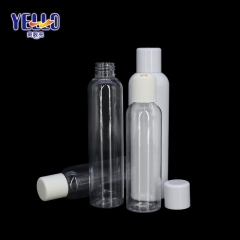 5oz 150ml Empty Plastic PET Clear Lotion Bottles With Screw Caps